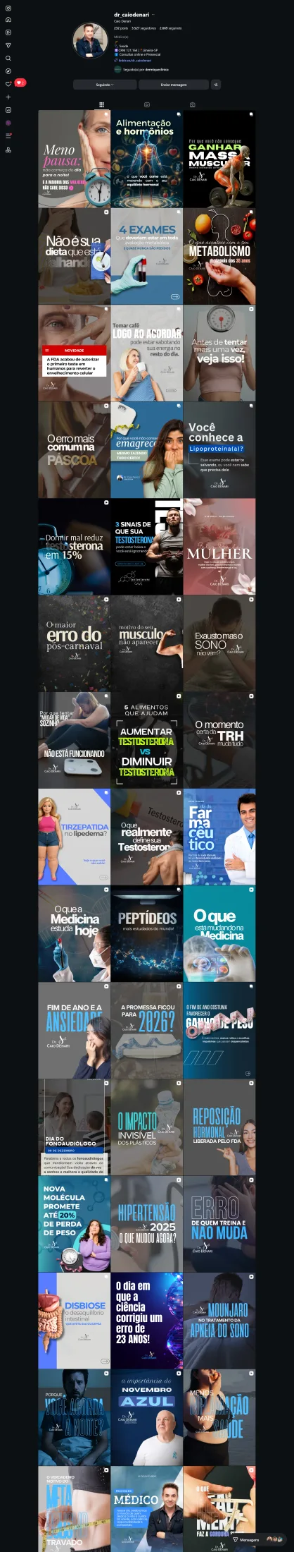 Feed · Dr Caio - Conteúdo